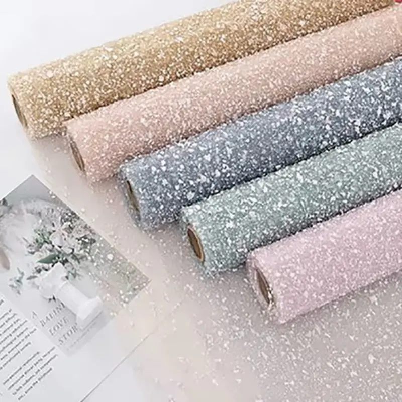 1 Lembar Kain tile salju flower wrapping snow tile