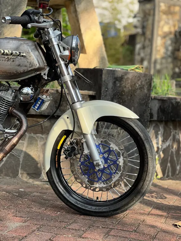 Spakbor Slebor Depan Leo R15 Shock Ninja Ban 90/80 Gading CB GL Megapro Tiger Ninja R RR Rx King Byson Vixion Motor Motorcycle 4