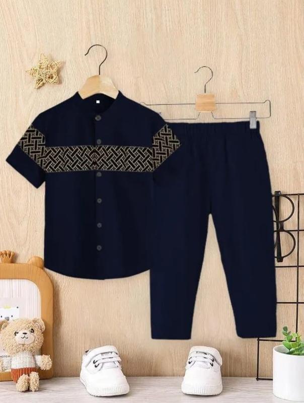 setelan baju muslim anak model batik bata setelan baju muslim anak laki laki usia 1-10 thn 2