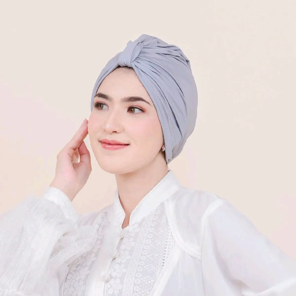 PUSSAT Emily Turban Jersey Korea Premium Turban Wanita Muslim Turban Lilit Dewasa Turban Instan Kekinian Turban Raya Simpel Kupluk Wanita Turban Olahraga