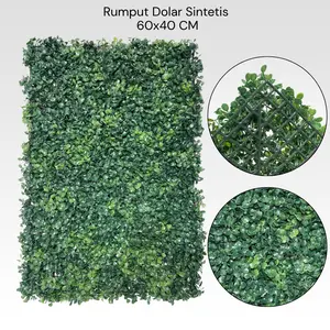 Rumput Dolar Dinding Sintetis 40x60Cm dan 50x50Cm Dekorasi Rumah Kantor Cafe Restoran