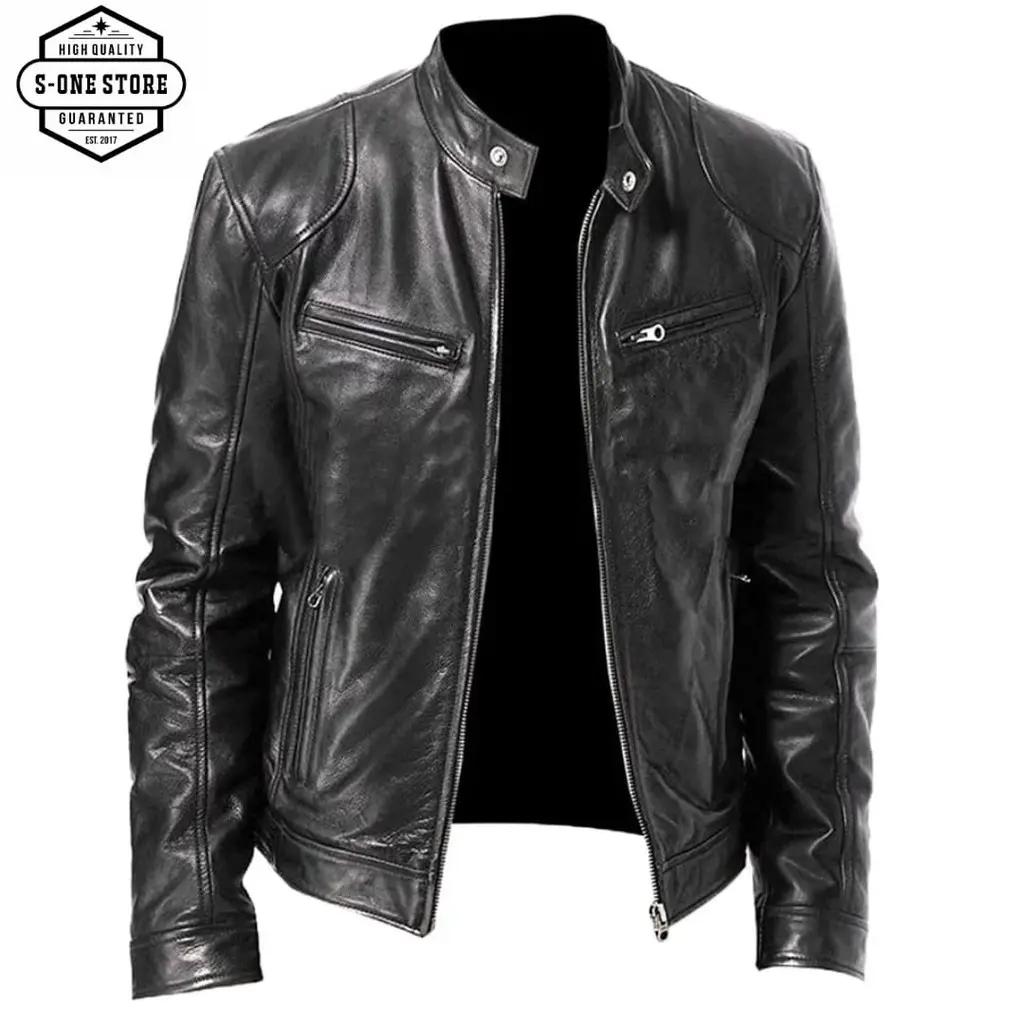 JAKET KULIT MOTOR PRIA/JAKET KEREN/JAKET SEMI PRIA