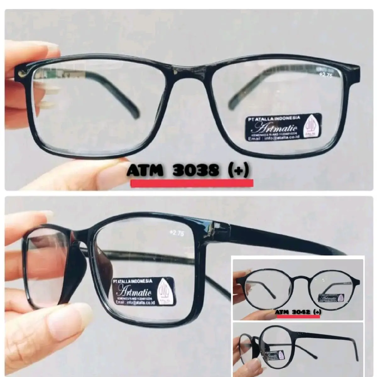 Kacamata baca kacamata plus kacamata rabun tersediabanyak model ofal, bulat, kotak, kotak sedang kotak kecil midel kotak ofal. frame hitam lensa bening