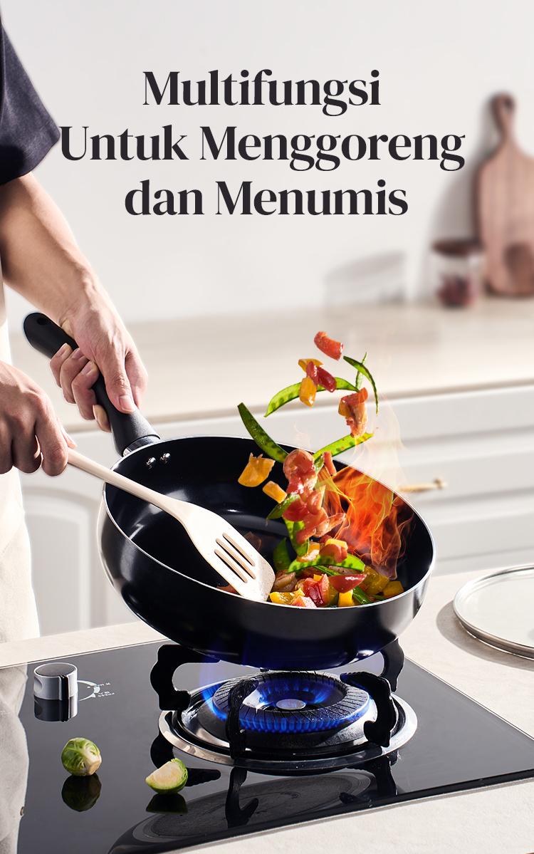 Redchef Nonstick Ceramic Rock Sea 7 Pcs Cookware Set Non PFAS& PTFE& PFOA Suitable for All Stoves Wok Frying Pan