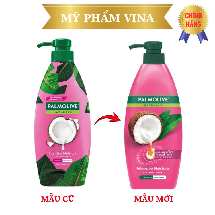 Dầu Gội Xả 2 Trong 1 Palmolive - Dưỡng Ẩm Bổ Sung Từ Sữa Dừa 600ml