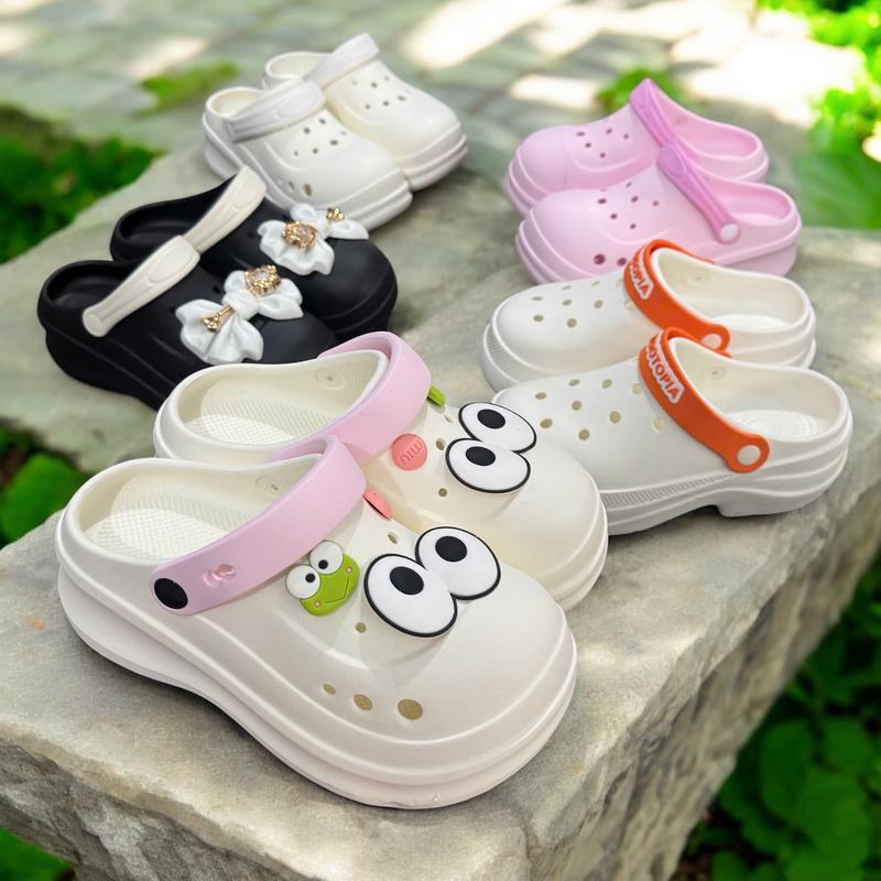 DEAL MỞ BÁN TẶNG BỘ CHARM ngẫu nhiên Dép sục nữ 5cm chất liệu nhựa EVA cao cấp siêu nhẹ chống trơn trượt cao cấp M240