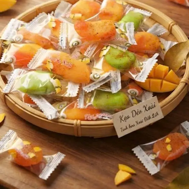 Kẹo dẻo xoài muối ớt có nhân bên trong set dùng thử