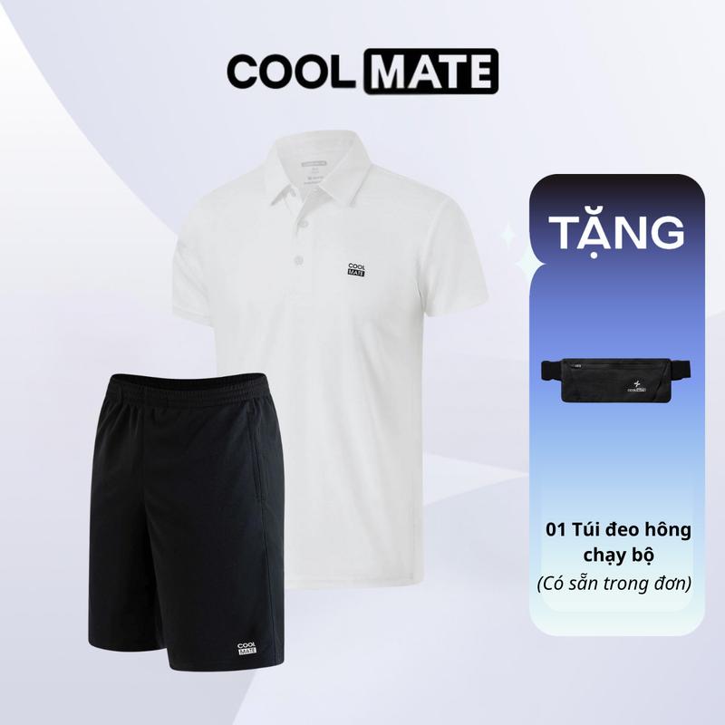 [TẶNG 01 Túi đeo hông] Combo Áo polo + Quần thể thao Promax-S1 - Coolmate
