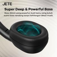 Gambar Headphone JETE SA2 Headset Bluetooth Super Bass Hi-Res Noise-Cancellation Earphone Gaming Wireless Anti Delay Spatial Audio 120 Hour Bantalan Lembut - Black dari Doran Gadget Official Kota Administrasi Jakarta Pusat 5 Tokopedia