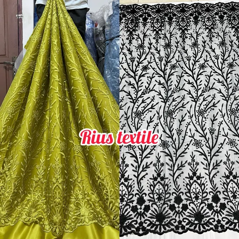 promo kain tile  pinggiran brokat tebal  / tile pinggiran/harga per 0,5 meter 0