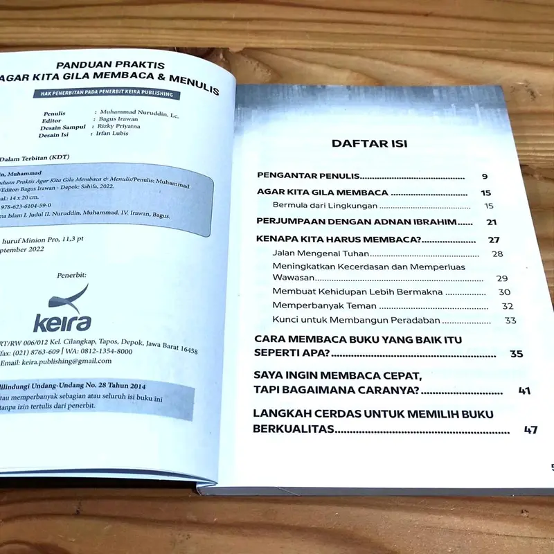 Panduan Praktis Agar Kita Gila Membaca & Menulis - Muhammad Nuruddin - Keira 2