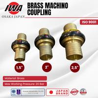 Gambar IWA - Brass Machino Coupling | Konektor Selang Pemadam Bahan kuningan Ukuran 1.5 Inch, 2 Inch & 2.5 Inch - 1.5 Inch dari gudangsafetycom Kota Administrasi Jakarta Barat 3 Tokopedia