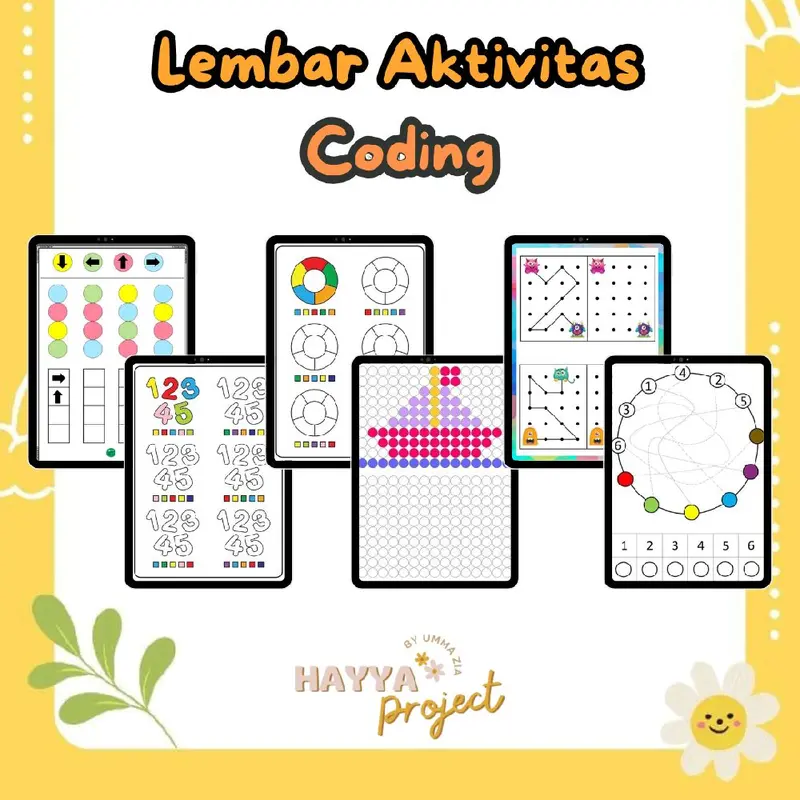 Ecer - LEMBAR AKTIVITAS ANAK CODING HAYYA PROJECT Belajar Toys - Shop ...