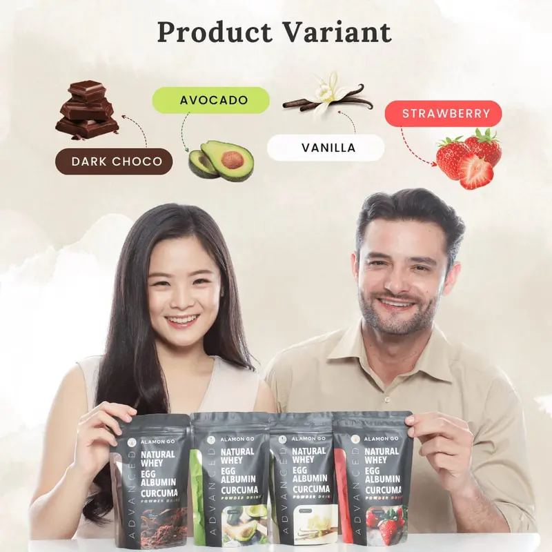 Susu protein go gain + natural whey + egg albumin + temulawak + pria dan wanita 2