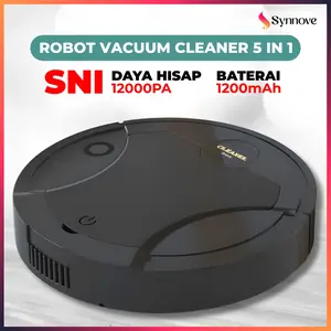 Robot Vacuum Cleaner 5 In 1 Sinar Ultraviolet Pel Lantai Otomatis Penyedot Debu Rumah