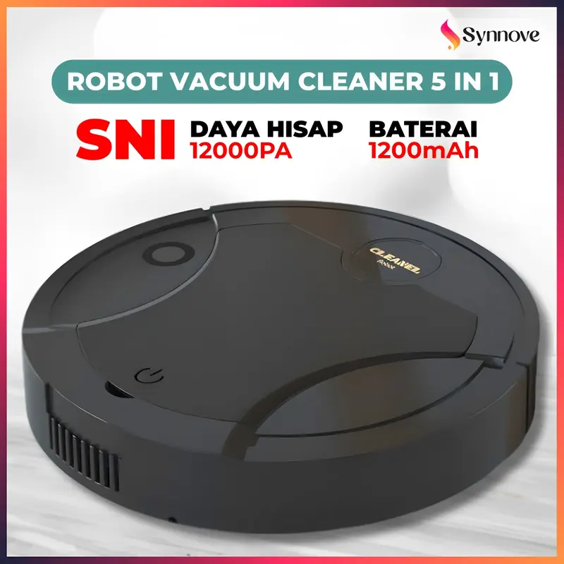 Robot Vacuum Cleaner 5 In 1 Sinar Ultraviolet Pel Lantai Otomatis Penyedot Debu Rumah 0