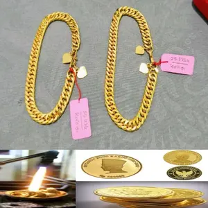 GELANG TANGAN WANITA MODEL RANTAY EMAS BERLAPIS BAHAN KOIN LOGAM 91 ANTI PUDAR Rantai Bracelets Perhiasan