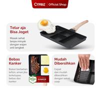 Gambar [COD] Cypruz Egg Pan Square Granite Diecast Wajan Penggorengan Telur Anti Lengket - White dari Cypruz Kitchenware Kota Administrasi Jakarta Utara 4 Tokopedia