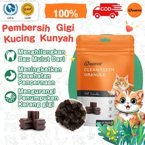 Snack Penghilang Bau Nafas Mulut Kucing Pembersih Plak Gigi Penyegar Dialy Oral Care 50g snack kucing
