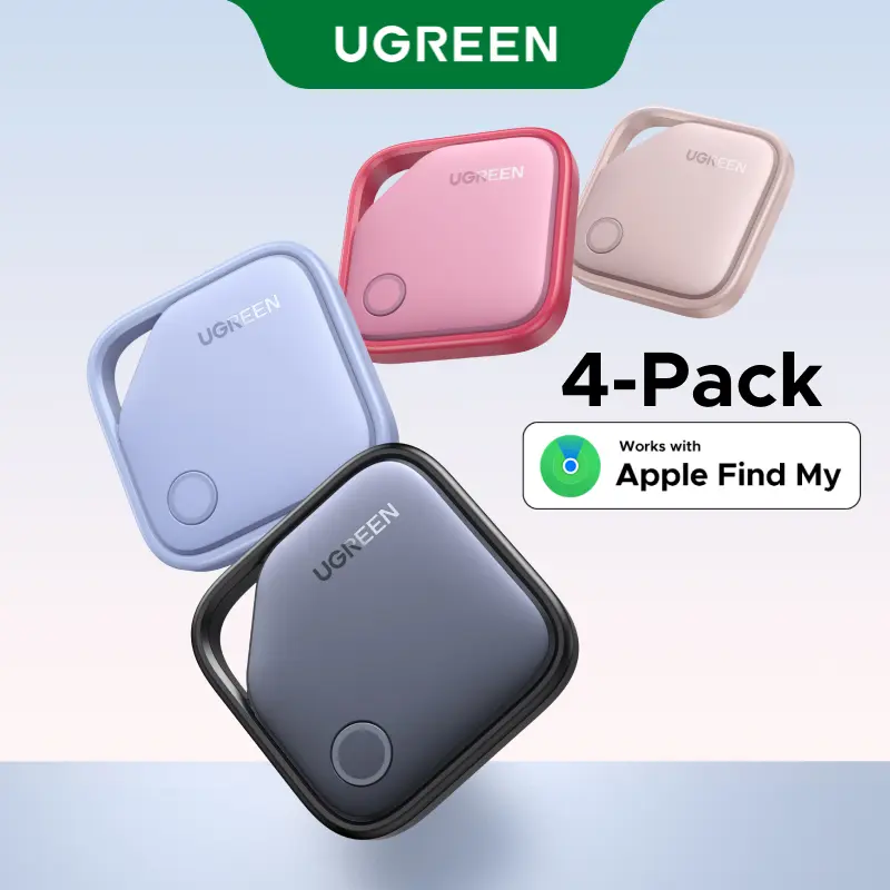 UGREEN SmartTag Link With Apple Find My Bluetooth Tracker AirTag For Key Earbud Luggage MFi Phone Finder for IOS/Android/Samsung Model: 45297