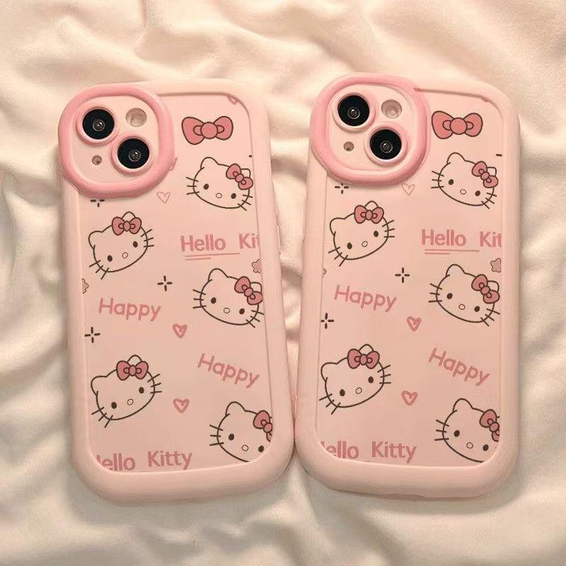 Ốp Điện Thoại Hello Kitty, Toàn Màn Hình, Tương Thích Với Iphone 13 Và Iphone 14, Phong Cách Người Nổi Tiếng Trên Internet, Ốp Mềm, Thích Hợp Cho 11promax Và 12, Giá Cả Phải Chăng, Ốp 7 / 8P, Thiết Kế Độc ĐáoPhụ Kiện Chống Sốc Ốp Case lưng 6s