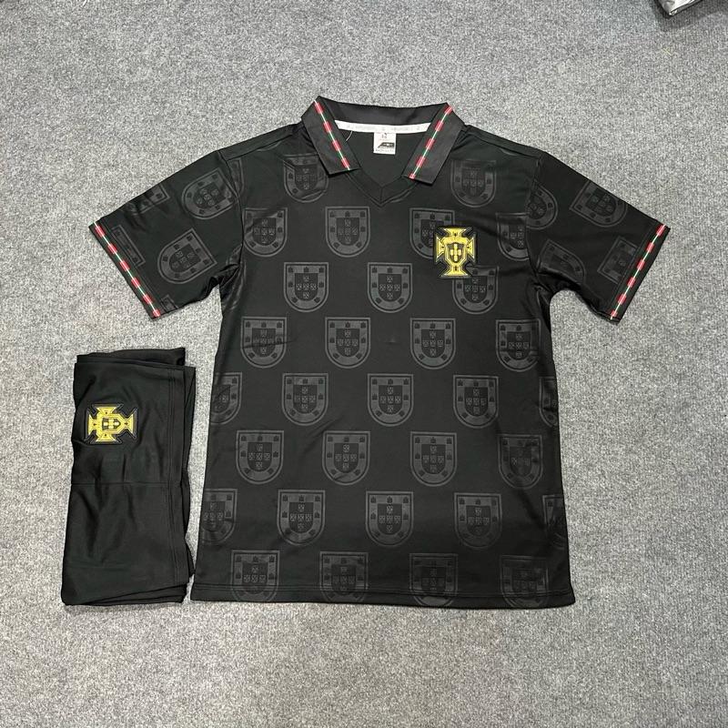 BĐN Đen Nhận In Tên Số Quần Áo Bóng Đá Mè Top Trang Phục thể thao cao cấp bong da Sport Thun Nam