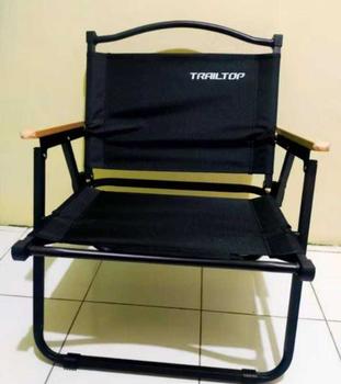 Product Review of TrailTop Kursi Lipat Dengan Gagang Kayu Kursi Camping Kermit Kursi Pantai Lipat Beban 150kg from a**i 0