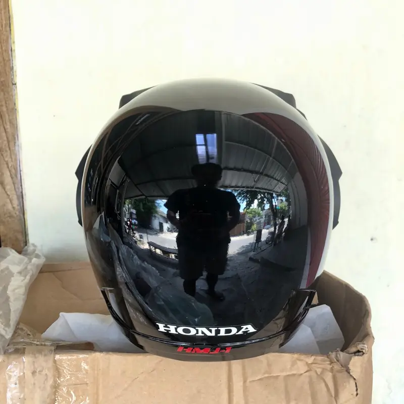 Helm Honda HMJ Original ￼Helmet Assy Half Face Hitam Honda Vario 150 eSP K59J 86100H04FA0 Motor Motorcycle 5