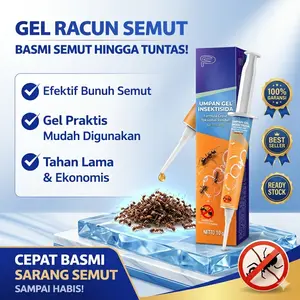 Gel Racun Pembasmi Semut Sampai Ke Sarang - Umpan Insektisida Menjangkau Area Tersembunyi Yang Sulit Dibersihkan Menjaga Rumah Tetap Bersih dan Bebas Semut