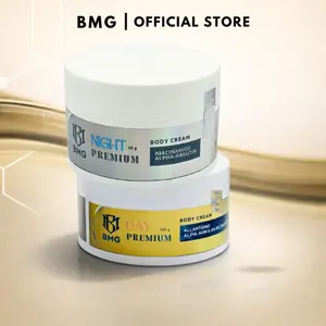 [ BMG HIGH END ] PAKET PREMIUM BODY CREAM . PREMIUM DAY BODY CREAM & PREMIUM NIGHT BODY CREAM Mencerahkan Memutihkan Arbutin Niacinamide Pencerah
