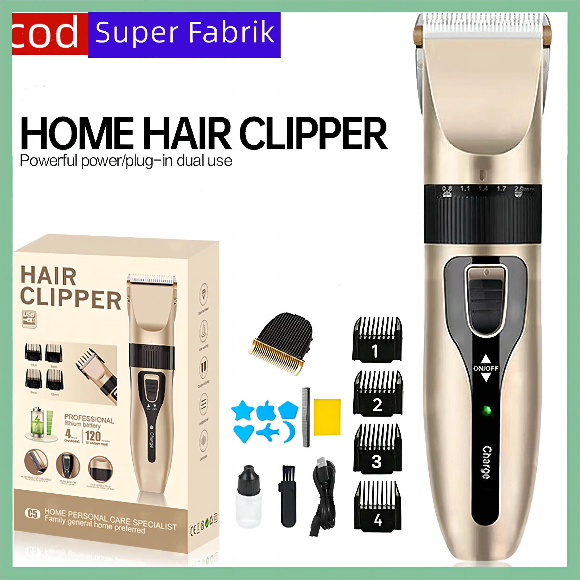 Penjualan besar dari pemotong rambut listrik profesional, cukur, alat memotong rambut, salon rambut, pemotong listrik khusus, memotong kepala minyak, pemotong listrik cukur rambut Listrik HRLF01GD hair clipper / alat potong rambut Elektrik Gunting Jenggot