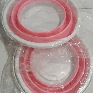 AULEAA - Ember Lipat Multifungsi 3L 5L 10L Perlengkapan Haji Umroh Praktis Bahan Karet Silikon