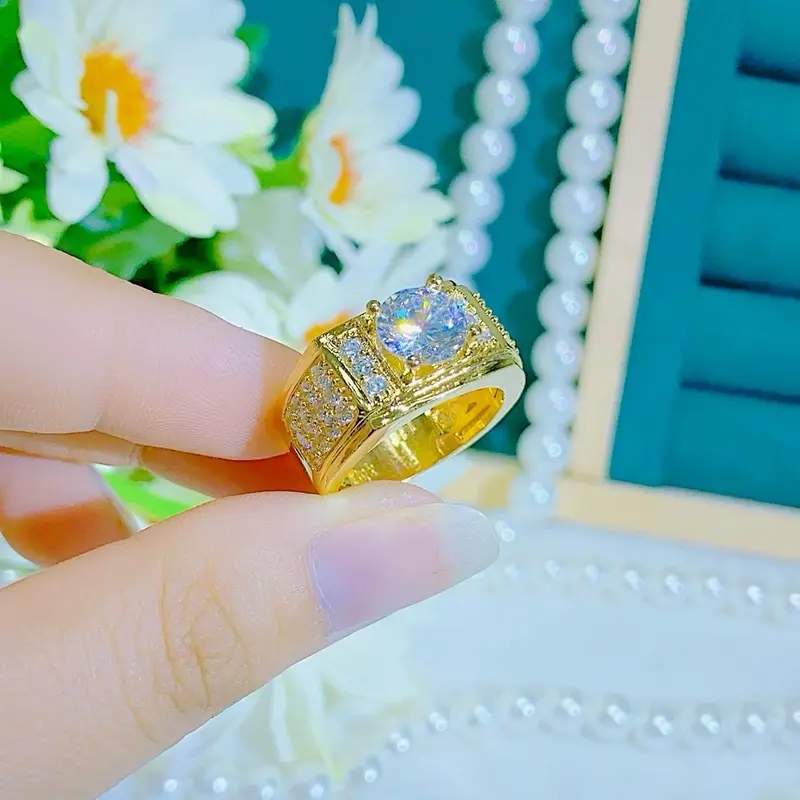 Trang Sức GG G00 - Nhẫn Nam Đính Đá Sang Trọng 0