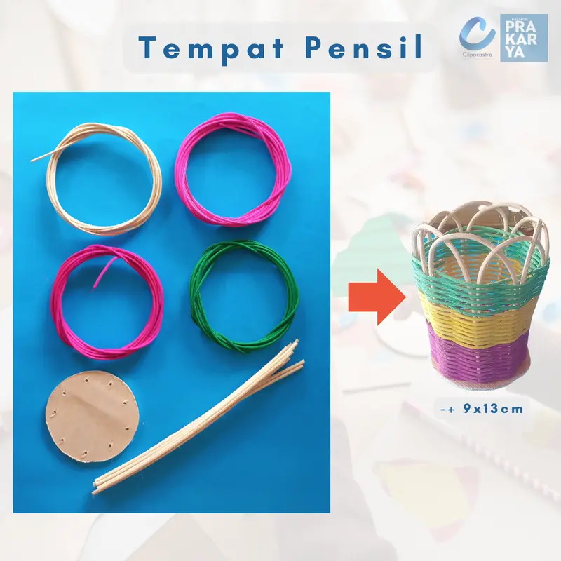 Anyaman Rotan Siap Rakit, Bahan Ajar Prakarya, Kerajinan Tangan Keterampilan Sekolah 5