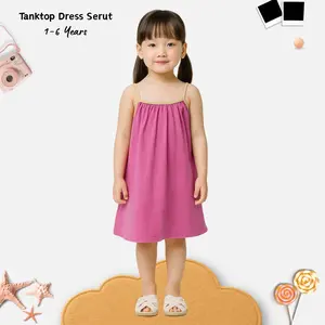 Dress Tanktop Anak Katun Premium / Dress Korea Anak / Dress Anak Cewe PS012