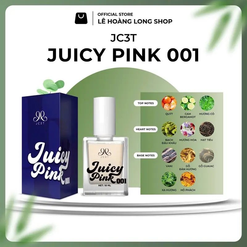 HOA JUICY PINK - 10ML - LƯU HƯƠNG 12 TIẾNG 0