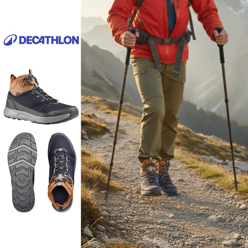 Giày leo núi cổ cao hiking nam chống thấm nước thoải mái thoáng mát - NH100 8554571