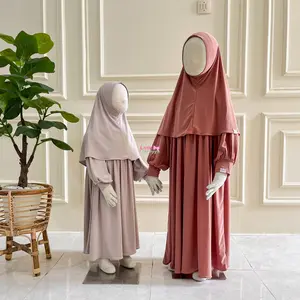 Little Tsurayya - One set Abaya Humayra anak bahan jersey