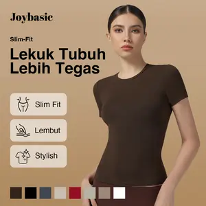 Joybasic - [All Day Fit] Crew Neck Fitted T-shirt