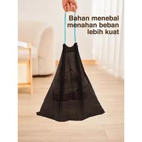 Gambar ECOCO Drawstring Garbage Bag - kantong sampah ecoco rumah tangga tebal portabel dapur terjangkau paket ekstra tebal anti sobek hitam besar wadah plastik - 1pack : 3roll/75pcs dari Backhome Indonesia Kota Administrasi Jakarta Barat 5 Tokopedia