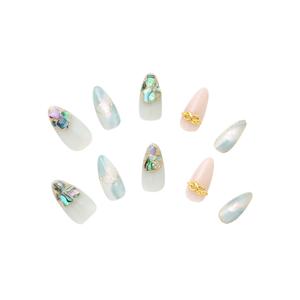 【iromikke公式】ネイルチップ　ネイルブックコラボデザイン　強力ジェルシール付き　ワンホンネイル　大人シンプル　フェミニン