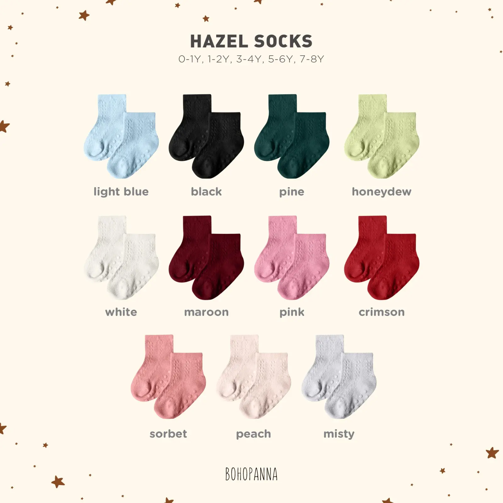 BOHOPANNA - HAZEL SOCK - KAOS KAKI ANAK