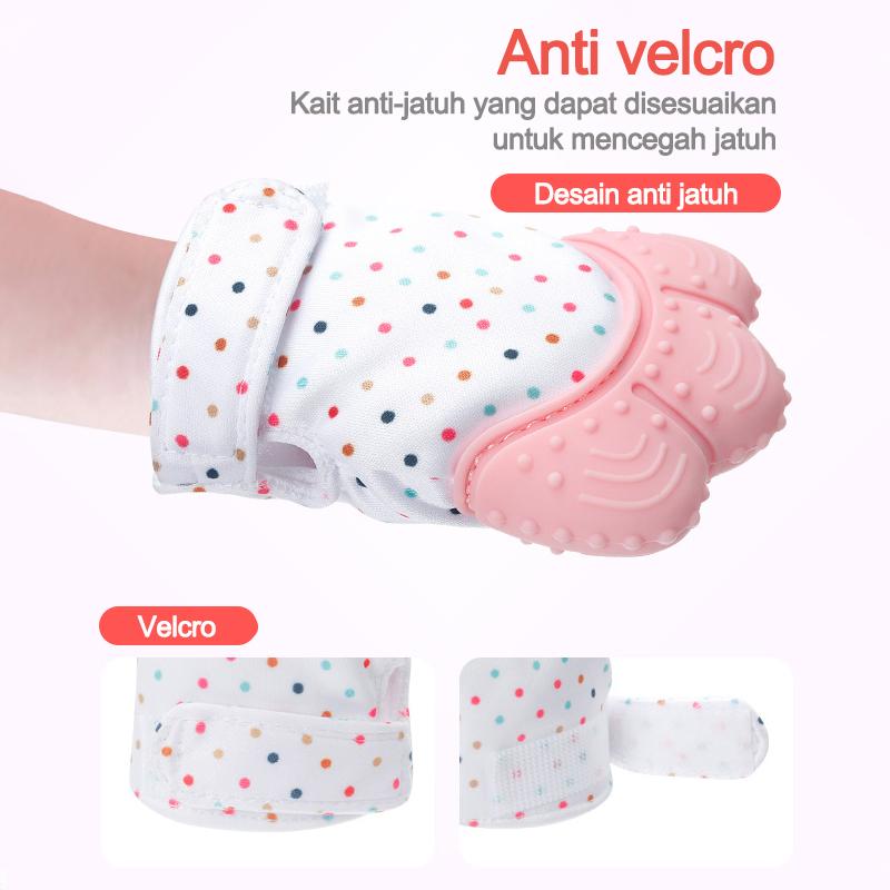 Product Introduction of Teether bayi/NEW PRODUCT Sarung Tangan Teether Bayi/Mitten Baby Glove Teether/Sarung tangan baby teether L158 1