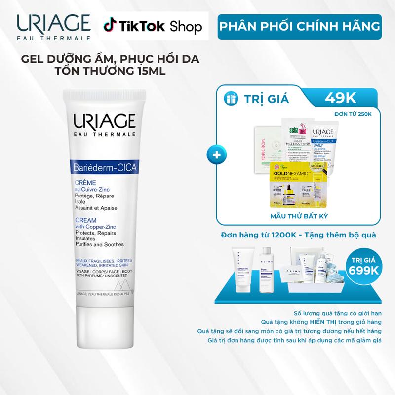 Kem dưỡng làm dịu, làm lành và phục hồi da tổn thương URIAGE BARIÉDERM CICA-CRÈME 15ml Chăm Sóc Da Làm Đẹp Da Skincare Dưỡng Ẩm Da