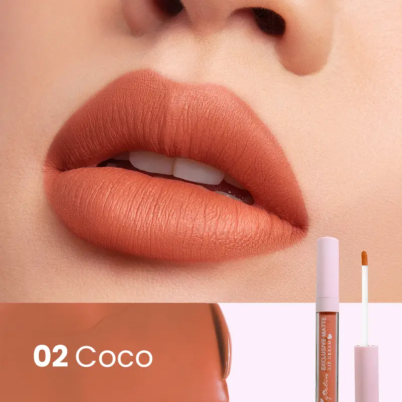 GIETIN Exclusive Matte Lip Cream  Waterproof Longlasting [NEW PACKAGING] GT03 4