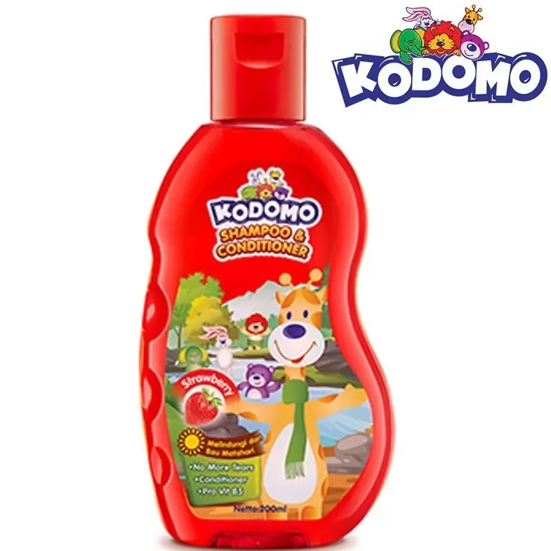 Kodomo Shampoo Gel Blueberry Strawberry Cherry Orange Botol 200 ml - Perawatan Rambut - Conditioner, Haircare Vitamin Wangi Kering Cleanser Lavender Lepek 4