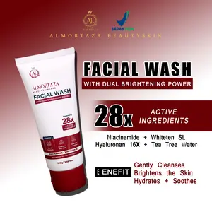 Almortaza Beauty Facial Wash dengan 28x Bahan Aktif Mencerahkan & Mengurangi Iritasi untuk Kulit Kusam