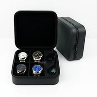 Gambar Premium Travel Watch Box / Tempat Jam tangan travel / Kotak Jam Tangan mix tempat aksesoris - Hitam X Merah dari Snada Printing Kab. Bantul 5 Tokopedia