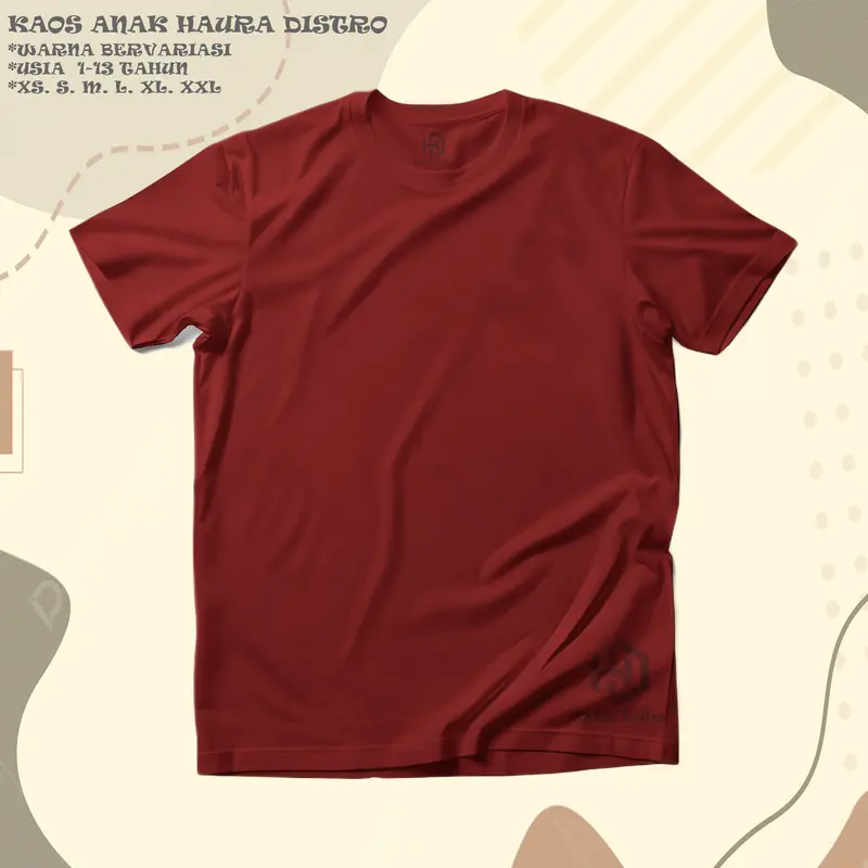 Willfit - Baju Kaos Polos Anak Laki Laki Katun Combed 24s Menyerap keringat Baju Fashion oblong xxl 5