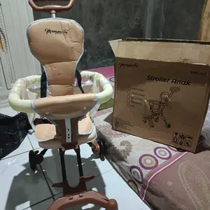 Mommy Jay Magic Stroller Baby Foldable Kereta Dorong Balita Lipat 2 Arah Traveling Cabin Size (Sepeda motor dapat dibawa) Bayi Putih Trike Kursi Roda